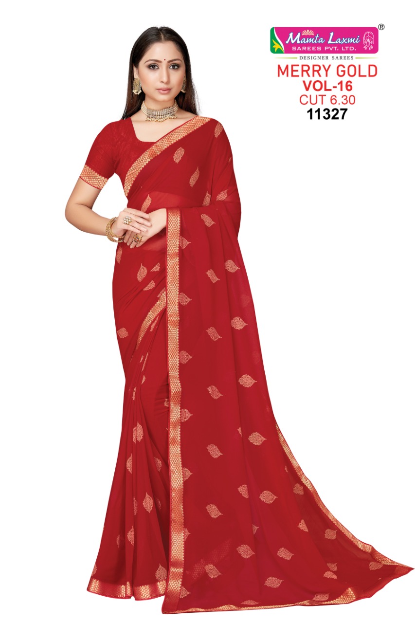 Mamtalaxmi Georgette Printed Saree D no 11327