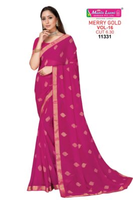 Mamtalaxmi Georgette Printed Saree D no 11331